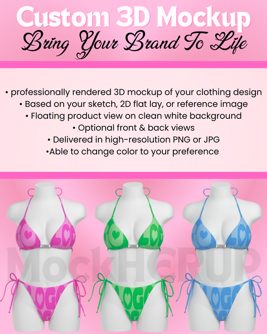 Custom 3D Clothing Mockups